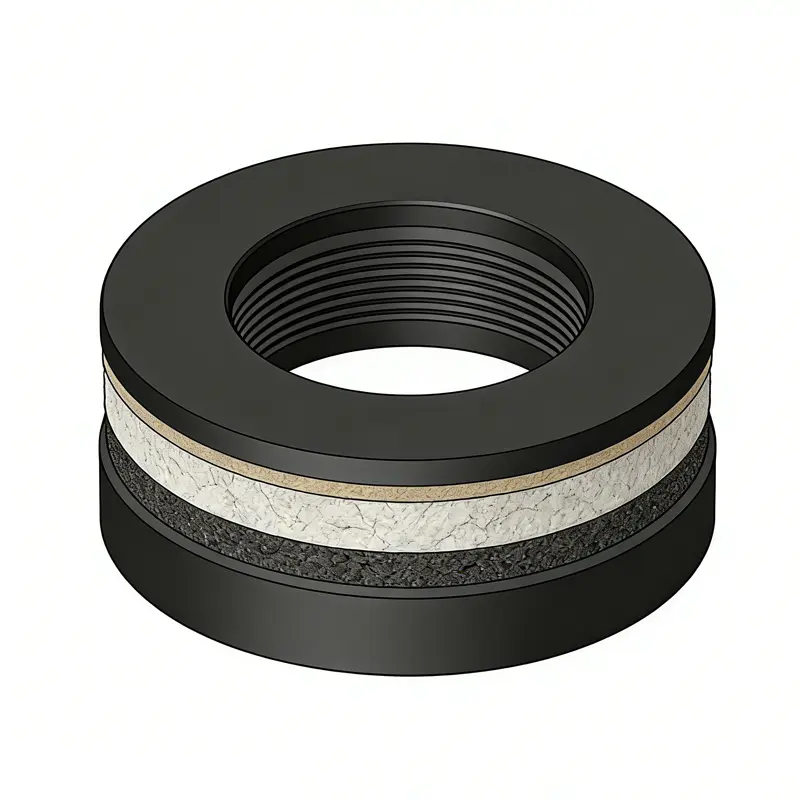 Internal structure diagram of Rubber and Washer